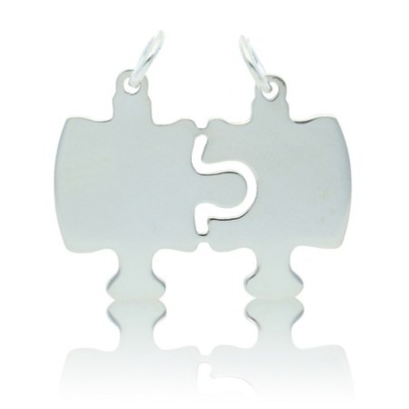 Colgante plata puzzle Reina joyeros