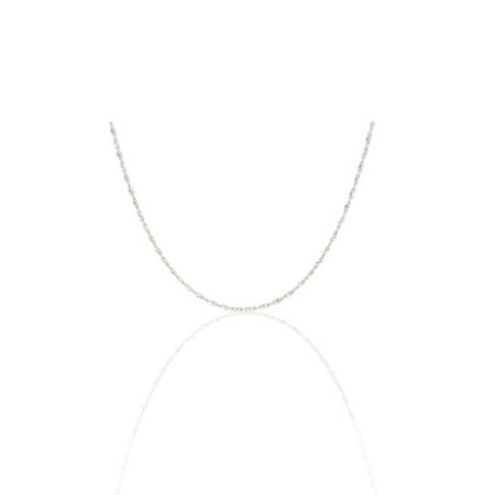 Cadena plata rizada brillo 41 CM Reina joyeros
