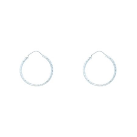 Argollas talladas 23 mm plata de ley