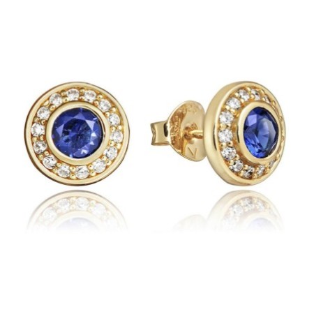 Pendientes Viceroy 7004E100-33 Circonita Azul Mujer