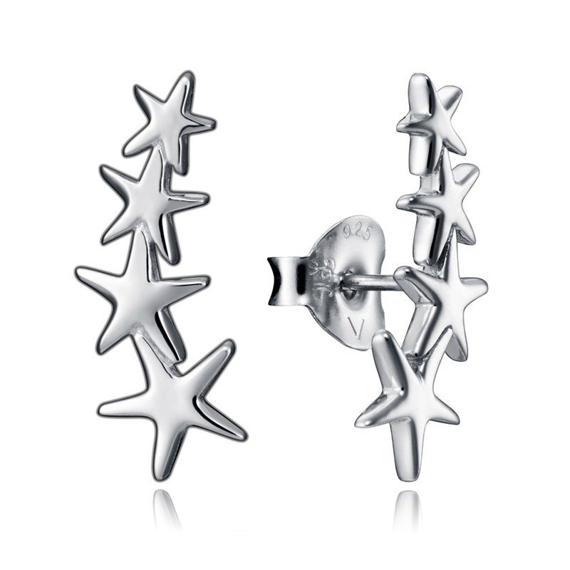 Pendientes Viceroy 5065E000-08 Multi estrellas Plata De Ley Mujer
