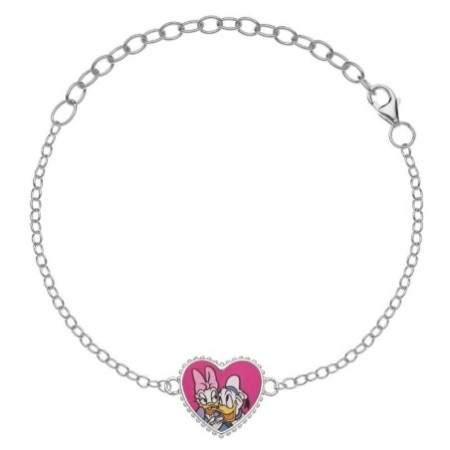 Pulsera Disney Daisy&Donald esmalte plata de ley