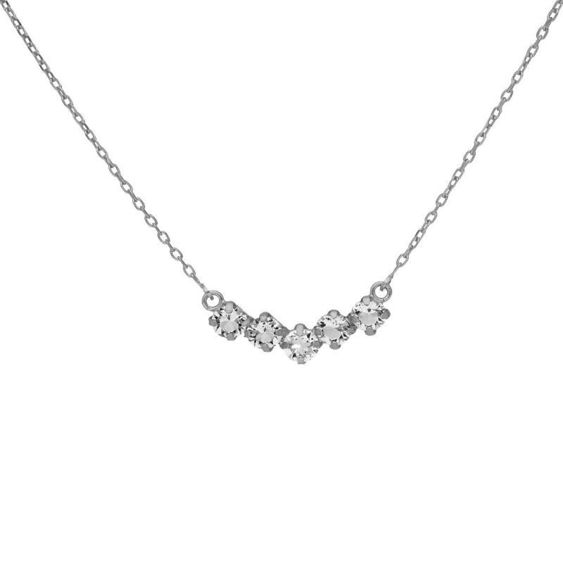 Collar crystal Jade plata rodiada Victoria Cruz