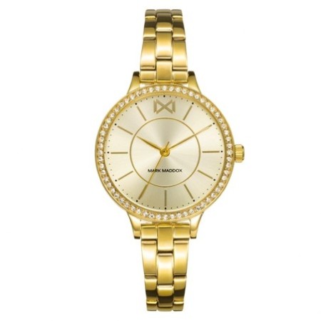 Reloj Mark Maddox mujer acero dorado