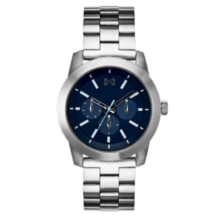 Reloj Mark Maddox hombre acero plateado azul