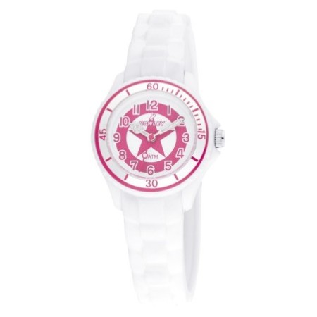 Reloj Nowley Analógico blanco estrella niña