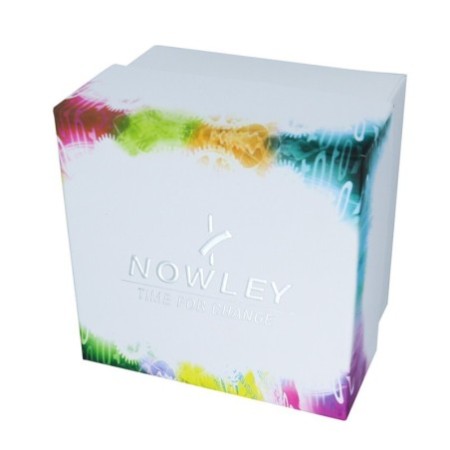 Reloj Nowley 8-5306-0-7 analógico blanco y lila niña