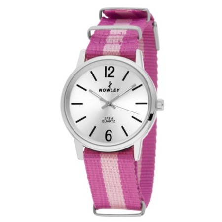 Reloj Nowley tonos rosas mujer nylon