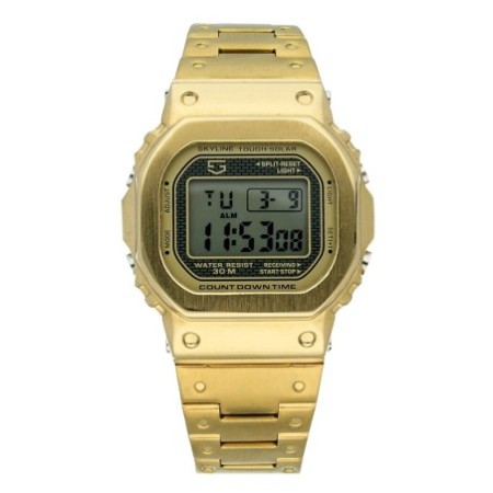 Reloj Skyline Digital Dorado Hombre