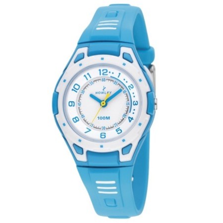 Reloj Nowley analógico azul y blanco niño