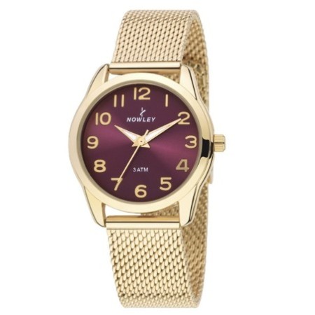 Reloj Nowley analógico malla dorado mujer