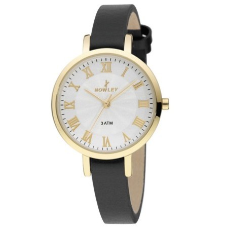 Reloj Nowley analógico piel negro mujer