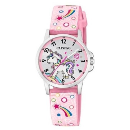 Reloj Calypso K5776/05 rosa unicornio niña