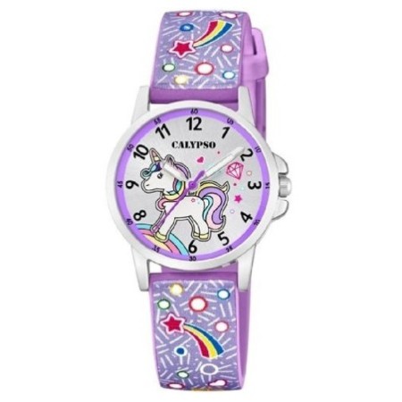 Reloj Calypso K5776/6 lila unicornio niña