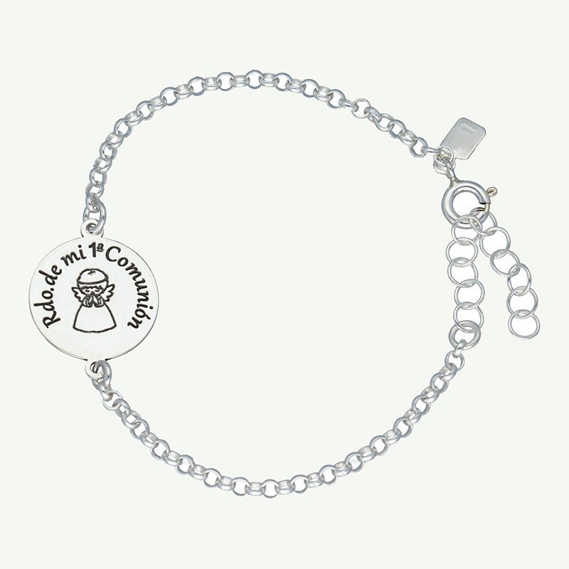 Pulsera ''Rdo de mi comunión'' plata de ley