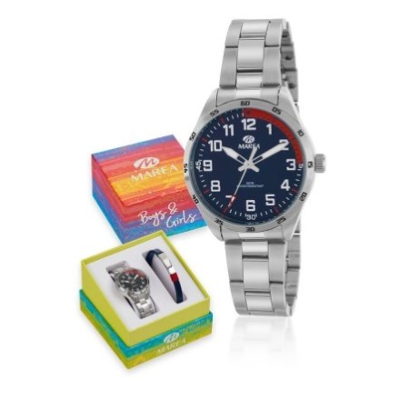 Pack Reloj+Pulsera Marea B36187/2 Acero Niño