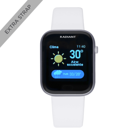 Reloj Radiant Smartwatch RAS10102 Manhattan Sili White