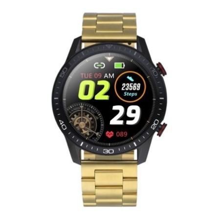 Reloj Radiant Smartwatch RAS20502 Le Baron Club 45 mm Ipblack Gold Bra