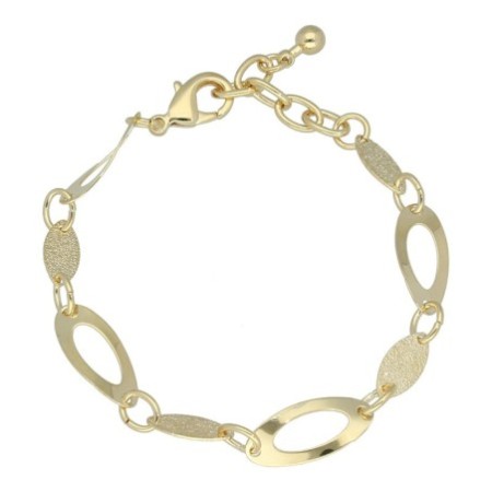 Pulsera eslabones chapada en oro (1 micra)