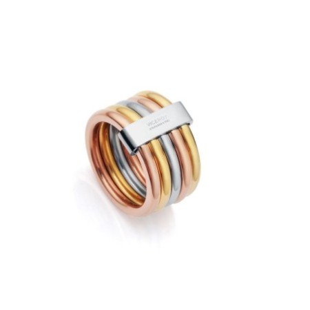 Anillo Viceroy 75305A01412 Tricolor Acero Mujer
