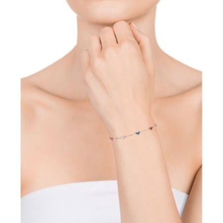 Pulsera Viceroy 14001P01012 Corazones Acero Dorado Mujer