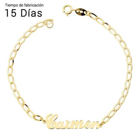 Pulsera personalizable oro 18 K