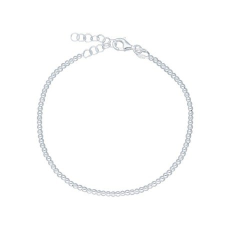 Pulsera bolas 2 MM plata de ley