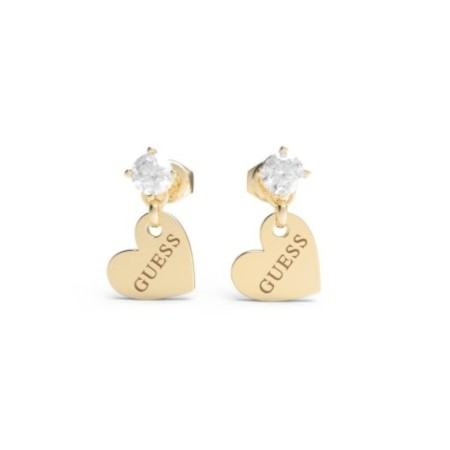 Pendientes JUBE01083JWYGT-U Heart To Heart Dorado Mujer