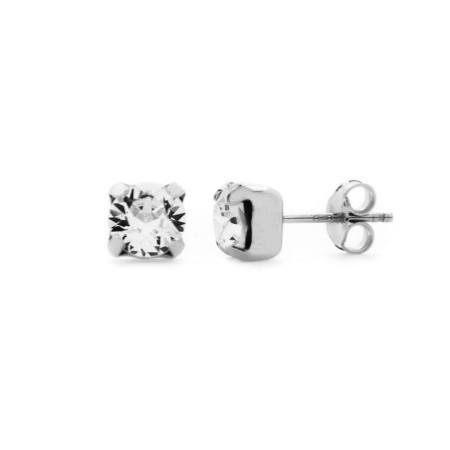 Pendientes crystal Celine plata rodiada Victoria cruz