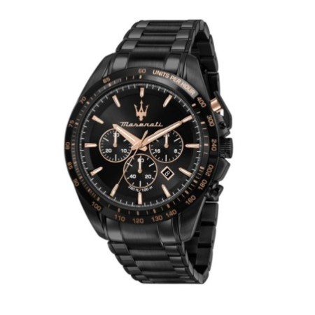 Reloj Maserati R8873612048 Traguardo Black Dial