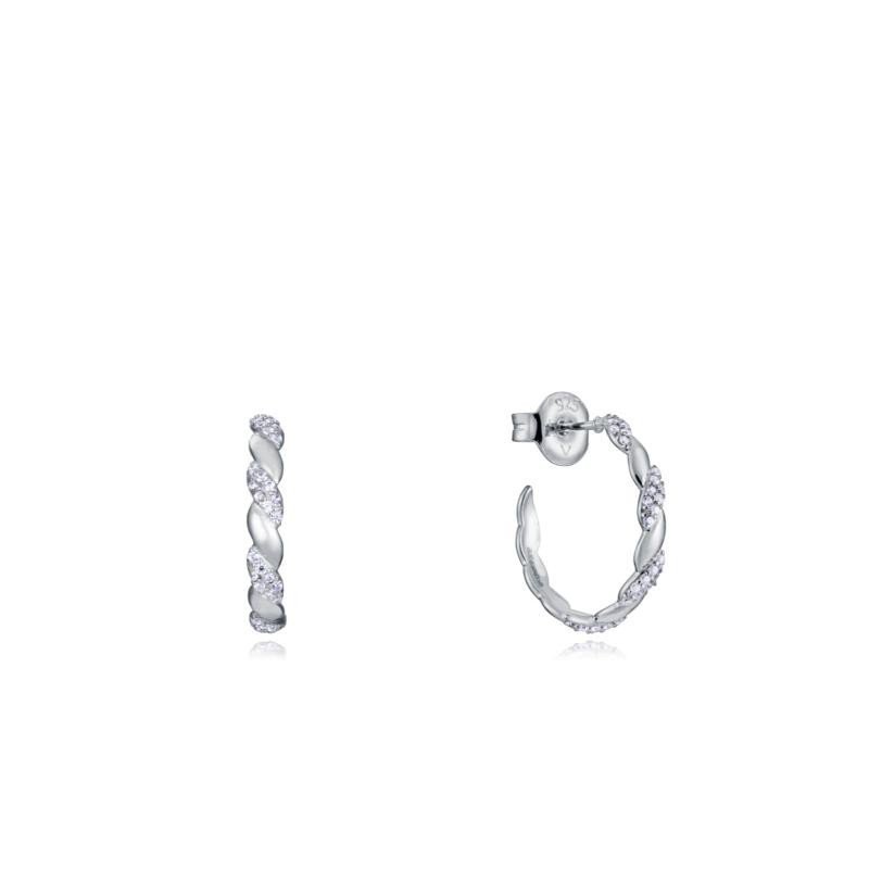 Argollas Viceroy 13157E000-30 Circonitas Plata De Ley Mujer