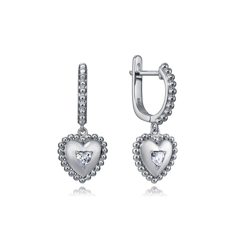 Argollas Viceroy 7113E000-38 Corazón Plata De Ley Mujer Argollas Viceroy 7113E000-38 Corazón Plata De Ley Mujer