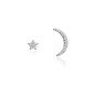Pendientes Viceroy 71061E000-30 Luna Y Estrella Plata De Ley Mujer