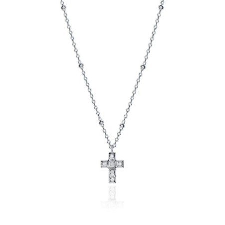 Collar Viceroy 61044C000-30 Cruz Circonitas Plata De Ley Mujer