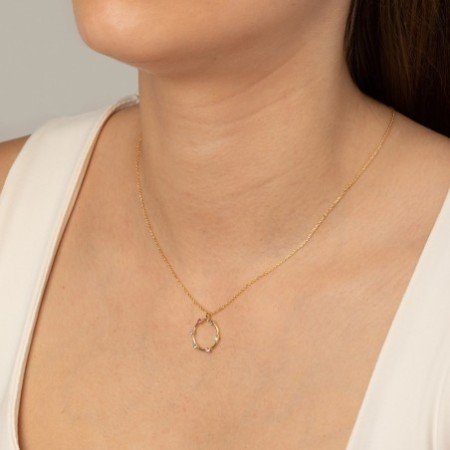 Collar multicolor Iris plata chapada oro Victoria Cruz