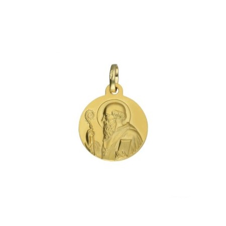 Medalla escapulario San Benito oro