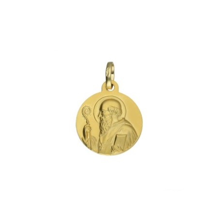 Medalla escapulario San Benito oro