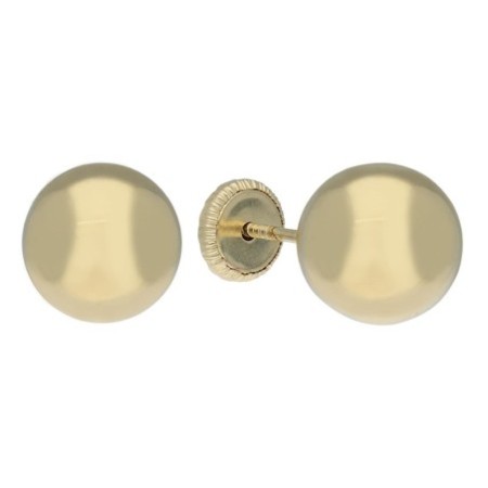 Pendientes rosca bola Oro 18 K