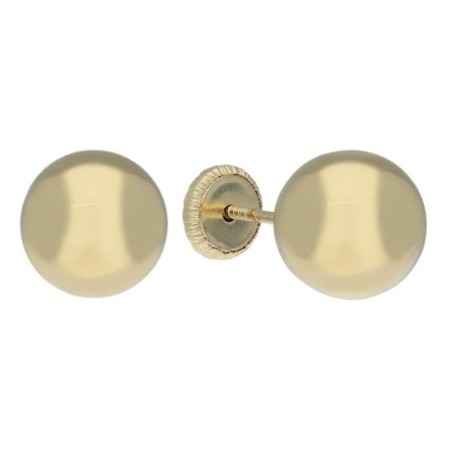 Pendientes rosca bola Oro 18 K