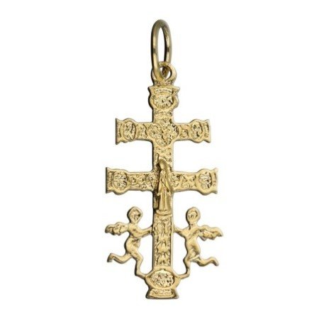 Colgante cruz Caravaca 24,5 MM Oro 18 K