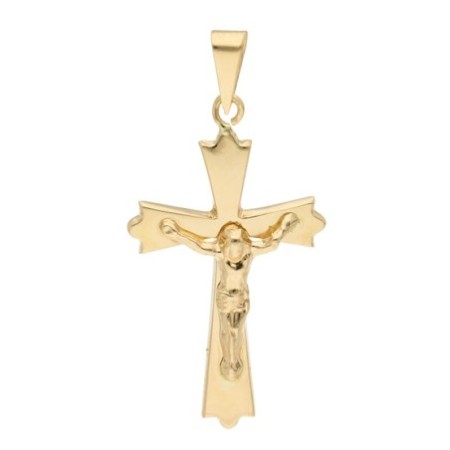 Colgante cruz con cristo Oro 18 K
