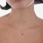Collar hilera circonitas plata rodiada Victoria Cruz