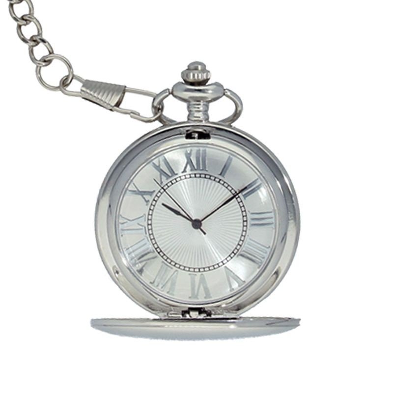 Reloj Skyline Analógico de Bolsillo Cromado Hombre Reloj Skyline Analógico de Bolsillo Cromado Hombre