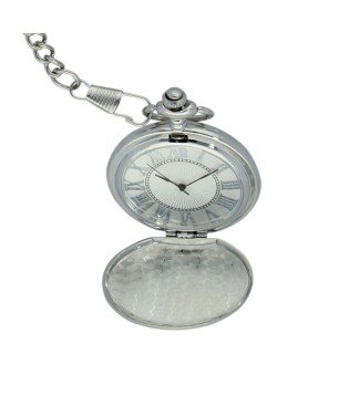 Reloj Skyline Analógico de Bolsillo Cromado Hombre
