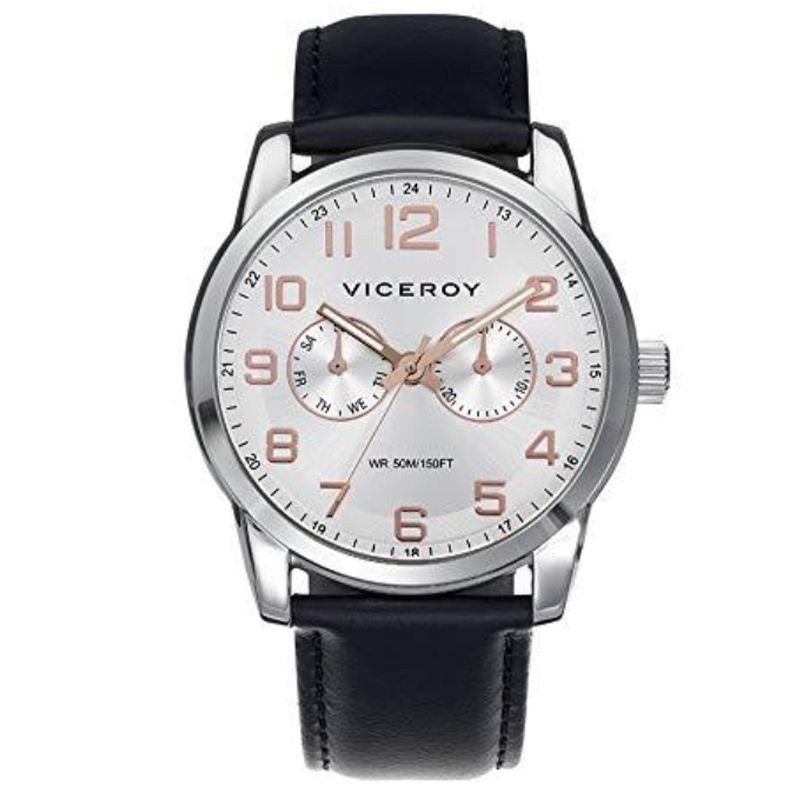 Reloj Analógico Viceroy 40401-05 Piel Negro Hombre Reloj Analógico Viceroy 40401-05 Piel Negro Hombre