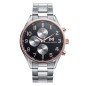 Reloj MARK MADDOX Village Hombre - Brazalete de Acero con Esfera Negra/Plata - Bisel e Índices Dorados | 5 ATM | HM0106-55