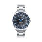 Reloj MARK MADDOX Mission Hombre - Brazalete de Acero con Bisel y Esfera Negra - Índices Azul/Blanco | 10 ATM | HM0143-55 Reloj MARK MADDOX Mission Hombre - Brazalete de Acero con Bisel y Esfera Negra - Índices Azul/Blanco | 10 ATM | HM0143-55