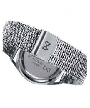 Reloj Mark Maddox HM7115-37 analógico hombre malla acero y azul