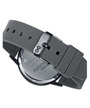 Reloj MARK MADDOX Northern Hombre - Brazalete Silicona Negra y Esfera Plateada - Índices Color Plata | 5 ATM | HC7128-07