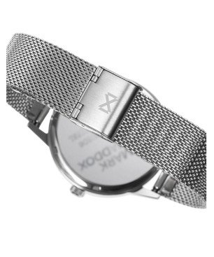 Reloj MARK MADDOX Northern Hombre - Brazalete de Acero Tipo Malla Milanesa - Esfera Bicolor Blanco/Azul | 5 ATM | HM7134-37